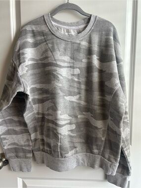 Reflex Gray Camouflage Crewneck Sweater